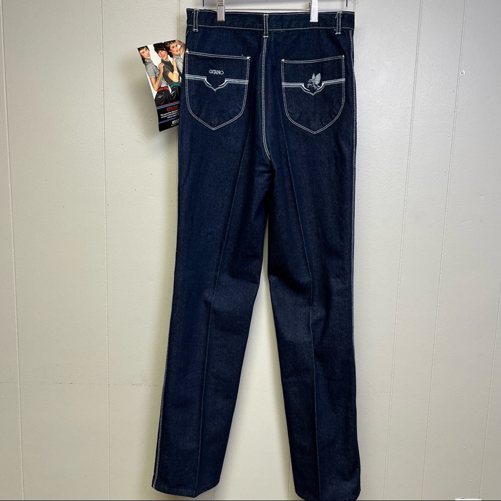 Vintage '80s Gitano Color Fits High Waisted Mom Jeans High Rise Dark Wash